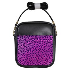 Purple Abstract Print Design Girls Sling Bag