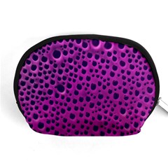 Purple Abstract Print Design Accessory Pouch (medium)