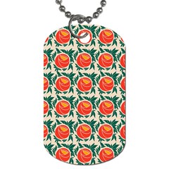 Rose Ornament Dog Tag (one Side) by SychEva