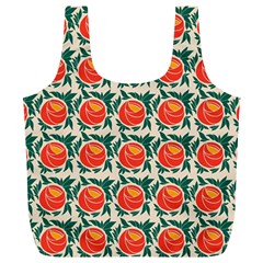 Rose Ornament Full Print Recycle Bag (xl) by SychEva