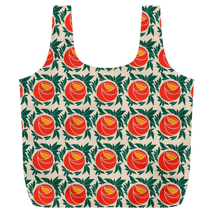 Rose Ornament Full Print Recycle Bag (XL)