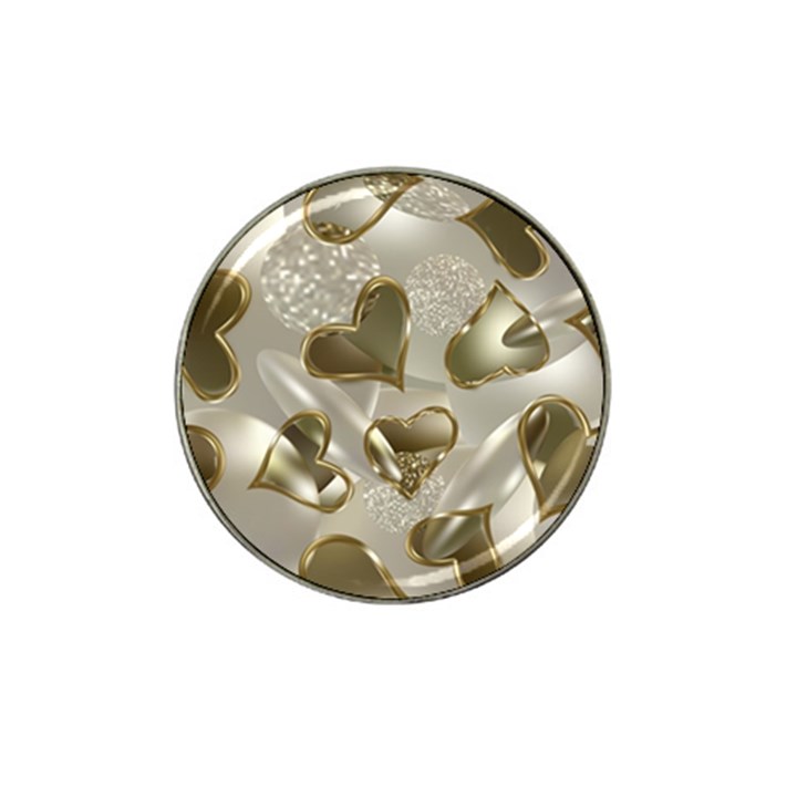   Golden hearts Hat Clip Ball Marker (4 pack)