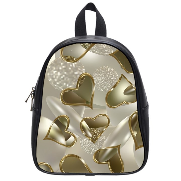   Golden hearts School Bag (Small)