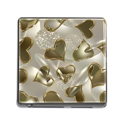   Golden Hearts Memory Card Reader (square 5 Slot) by Galinka