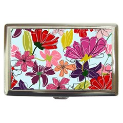 Flower Pattern Cigarette Money Case