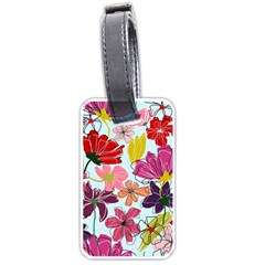 Flower Pattern Luggage Tag (one Side)