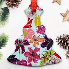 Flower Pattern Ornament (christmas Tree) 