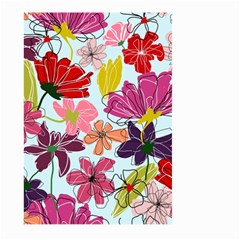 Flower Pattern Large Garden Flag (two Sides)