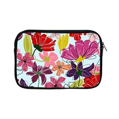 Flower Pattern Apple Ipad Mini Zipper Cases