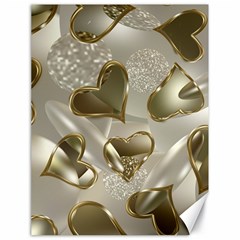   Golden Hearts Canvas 18  X 24  by Galinka