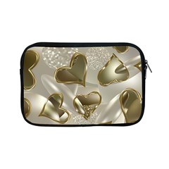   Golden Hearts Apple Ipad Mini Zipper Cases by Galinka