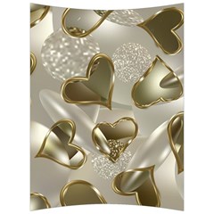   Golden Hearts Back Support Cushion by Galinka