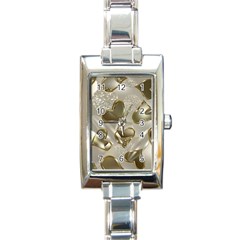   Golden Hearts Rectangle Italian Charm Watch by Galinka