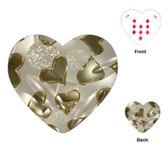   Golden Hearts Playing Cards Single Design (heart) by Galinka