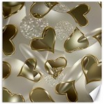   Golden hearts Canvas 12  x 12  11.4 x11.56  Canvas - 1