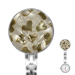   Golden Hearts Stainless Steel Nurses Watch by Galinka