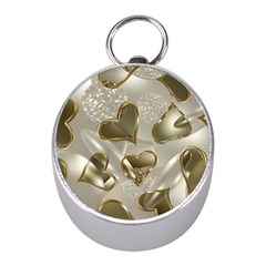   Golden Hearts Mini Silver Compasses by Galinka