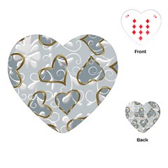  Gold Hearts Playing Cards Single Design (heart) by Galinka