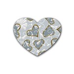  Gold hearts Heart Coaster (4 pack)  Front