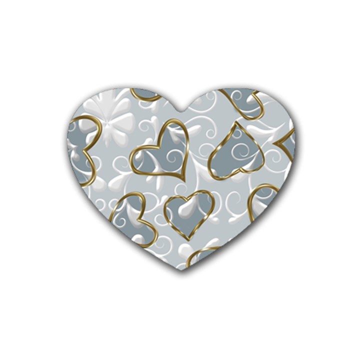  Gold hearts Heart Coaster (4 pack) 