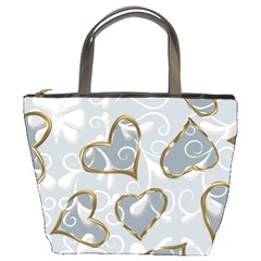  Gold Hearts Bucket Bag by Galinka