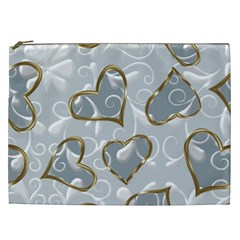  Gold Hearts Cosmetic Bag (xxl)