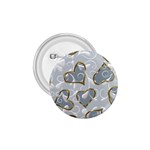   Gold hearts on a blue background 1.75  Buttons Front