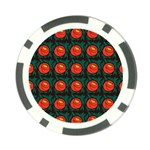 Rose Ornament Poker Chip Card Guard (10 pack) Back