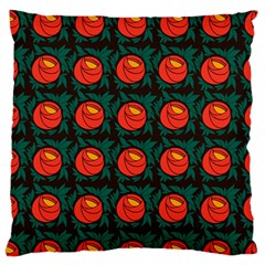 Rose Ornament Large Flano Cushion Case (two Sides) by SychEva