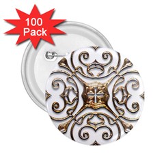 Gold Design 2 25  Buttons (100 Pack)  by LW323