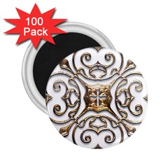 Gold Design 2 25  Magnets (100 Pack) 