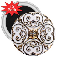 Gold Design 3  Magnets (10 Pack)  by LW323