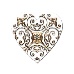 Gold Design Heart Magnet