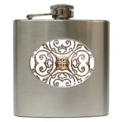 Gold Design Hip Flask (6 Oz) by LW323