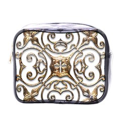 Gold Design Mini Toiletries Bag (one Side) by LW323