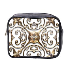 Gold Design Mini Toiletries Bag (two Sides) by LW323