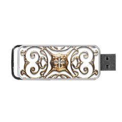 Gold Design Portable Usb Flash (one Side) by LW323