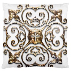 Gold Design Standard Flano Cushion Case (two Sides) by LW323