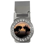 Evening Horses Money Clips (CZ)  Front