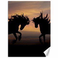 Evening Horses Canvas 36  X 48  by LW323