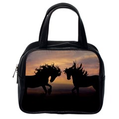 Evening Horses Classic Handbag (one Side) by LW323