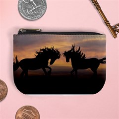 Evening Horses Mini Coin Purse by LW323