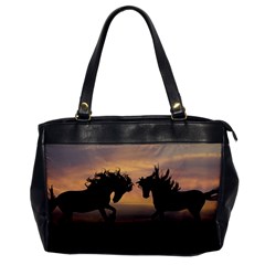 Evening Horses Oversize Office Handbag by LW323