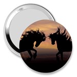 Evening Horses 3  Handbag Mirrors Front