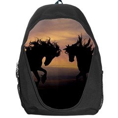 Evening Horses Backpack Bag by LW323