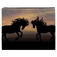 Evening Horses Cosmetic Bag (xxxl) by LW323