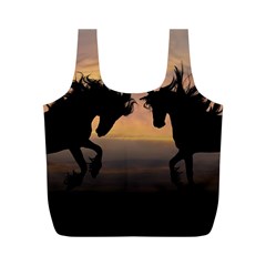 Evening Horses Full Print Recycle Bag (m)