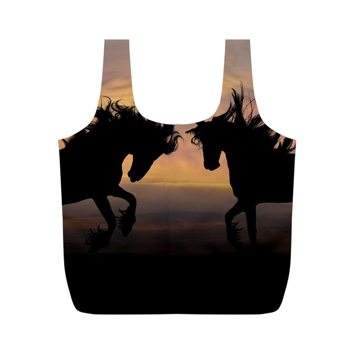 Evening Horses Full Print Recycle Bag (M)