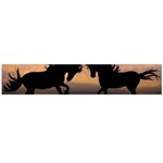 Evening Horses Large Flano Scarf  Front