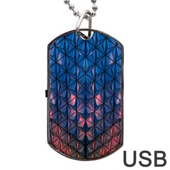 Abstract3 Dog Tag Usb Flash (two Sides) by LW323